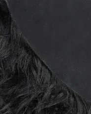 Faux Fur Rug MAMUNGARI Black 60 x 180 cm_822119