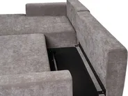 Hörnbäddsoffa 3-sits NUBORG Chenille Taupe Högervänd_1017456