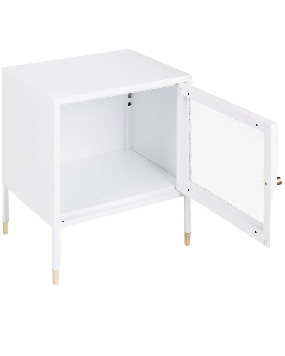 Sängbord OSSETT Metall Vit_900503