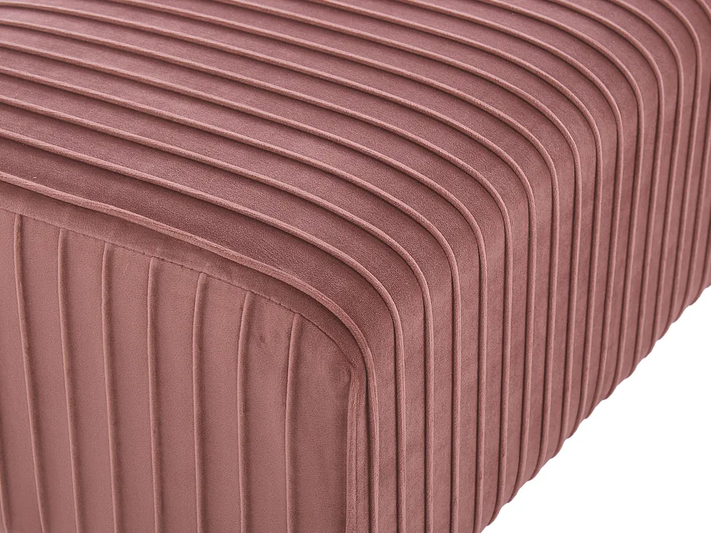 Upholstered Bench PATERSON Velvet Pink_797931