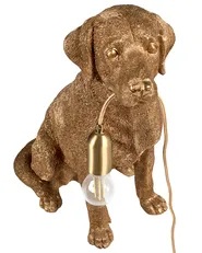 Pöytävalaisin Koira MARLEY Kulta_1004077