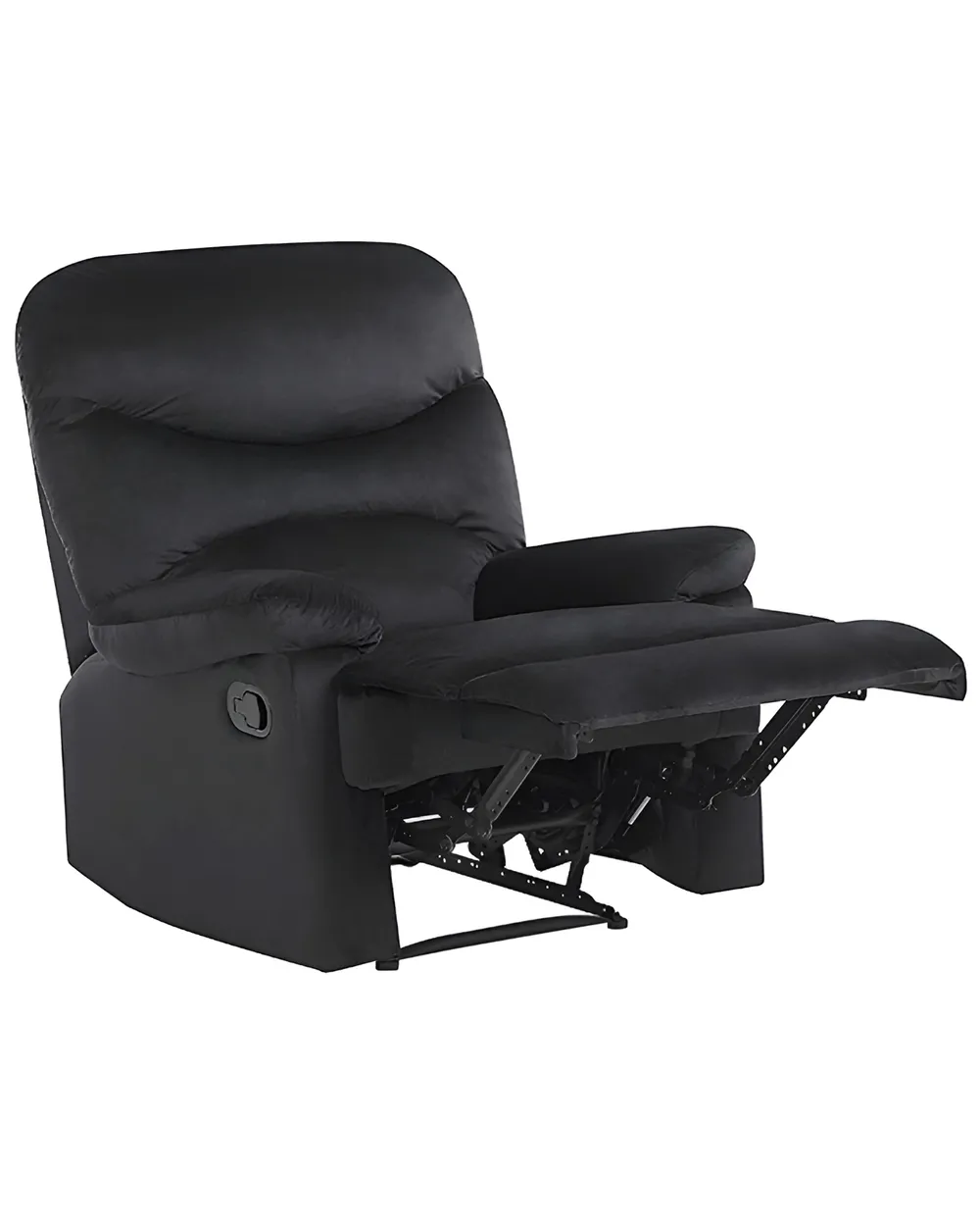 Recliner Chair ESLOV with Footrest Velvet Black