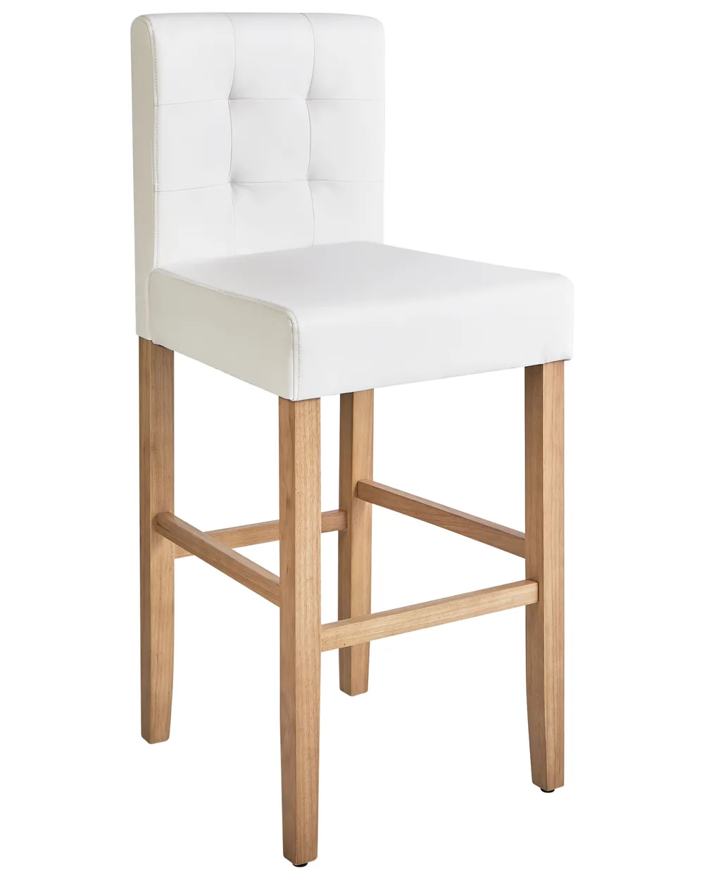 Set med 2 barstolar MADISON Konstläder Off-White_705553
