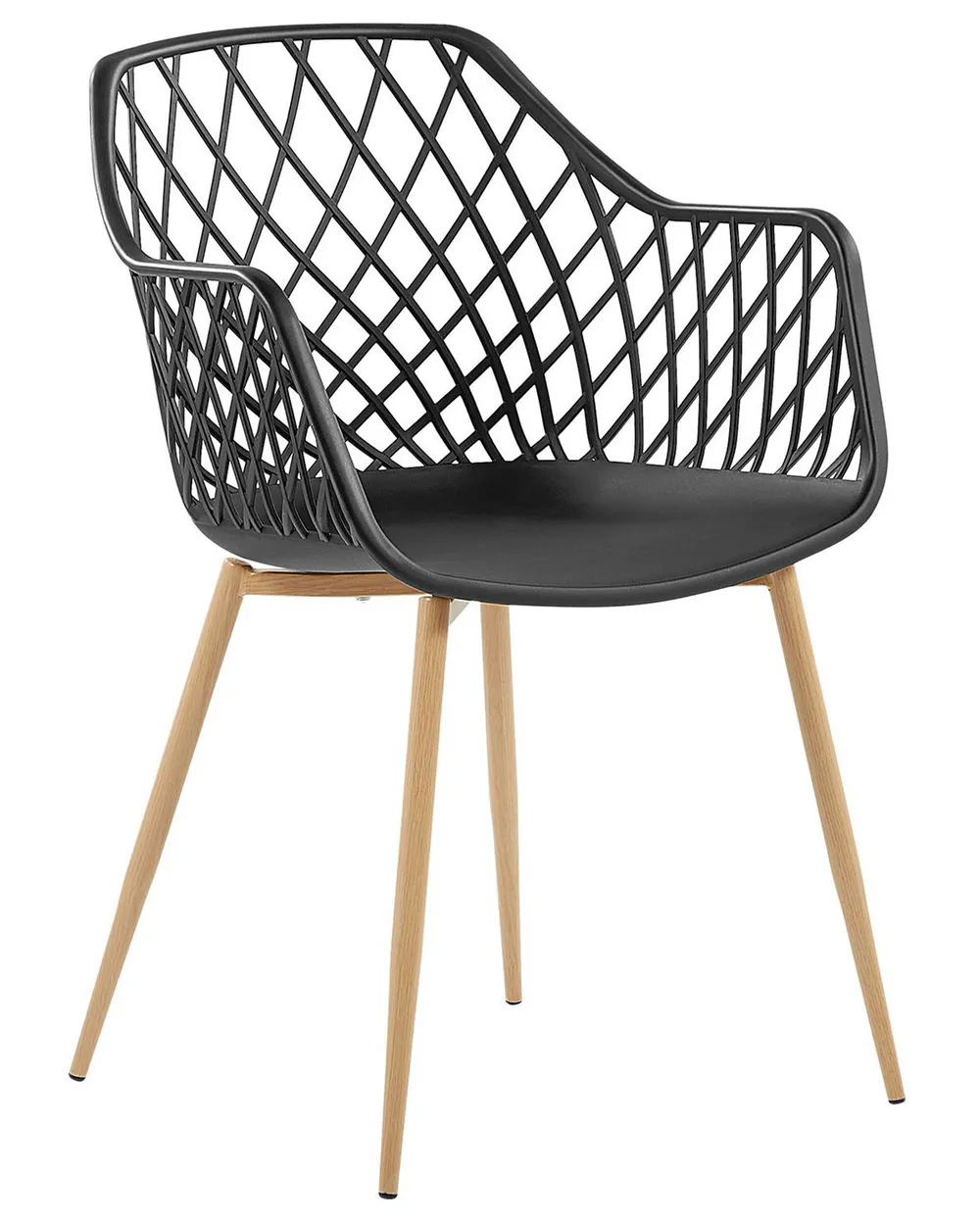 Set of 2 Dining Chairs NASHUA Black_775283
