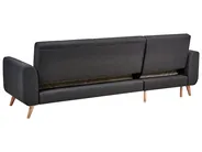 Hörnbäddsoffa 3-sits OLLSTA Svart Högervänd_939307