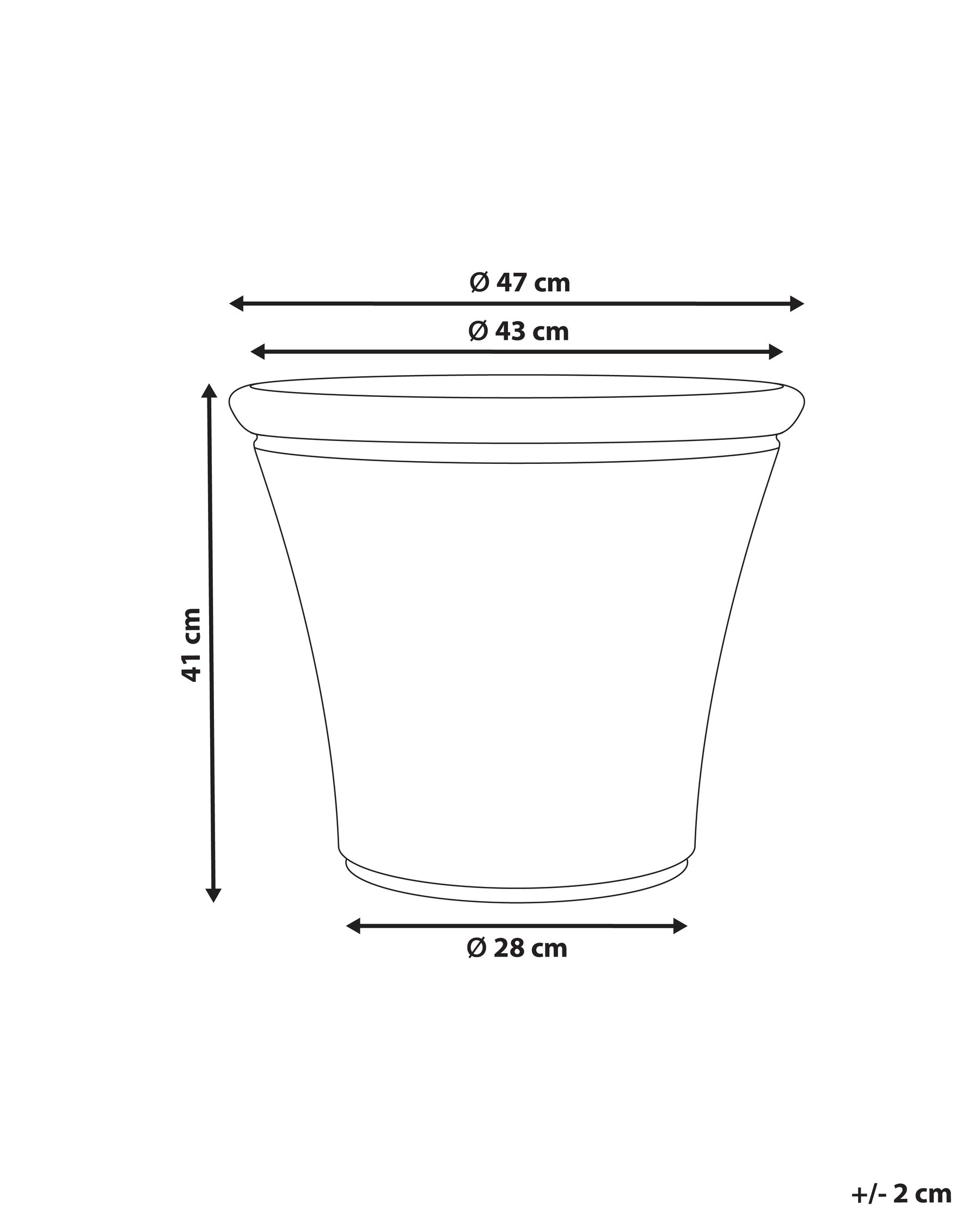 Plant Pot OLIVA 47 cm Green_1087543
