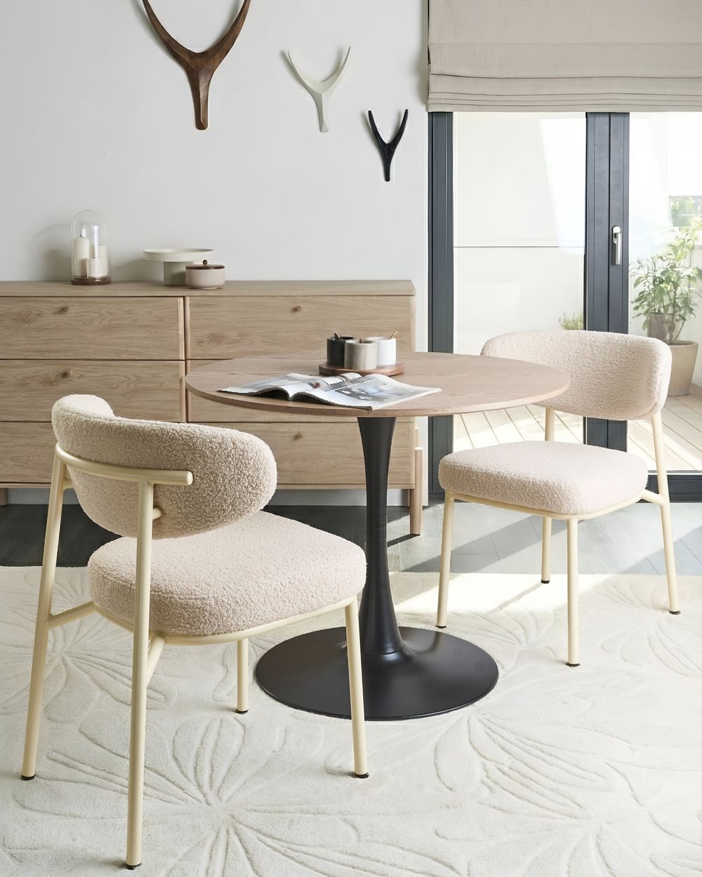 Ruokatuolisetti 2 kpl UNITY Buklee Vaaleanbeige