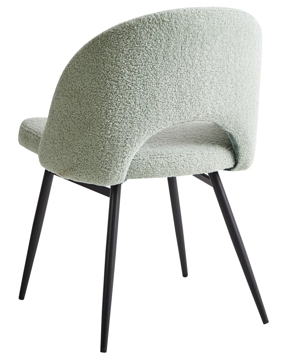 Set med 2 matstolar ONAGA Bouclé Ljusgrön_968428