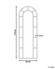 Wall Mirror CROSSES 60 cm 170 cm Metal Black_900643