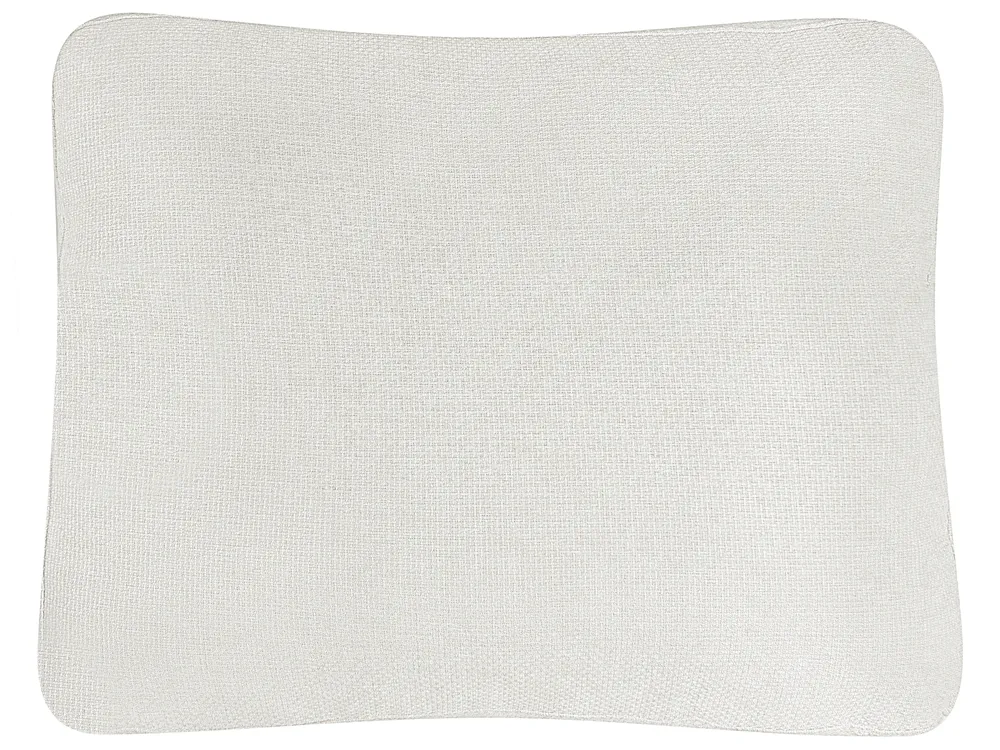 Corner Sofa Bed 3 Seater NASSJO Faux Linen Off-White Left Hand_999884