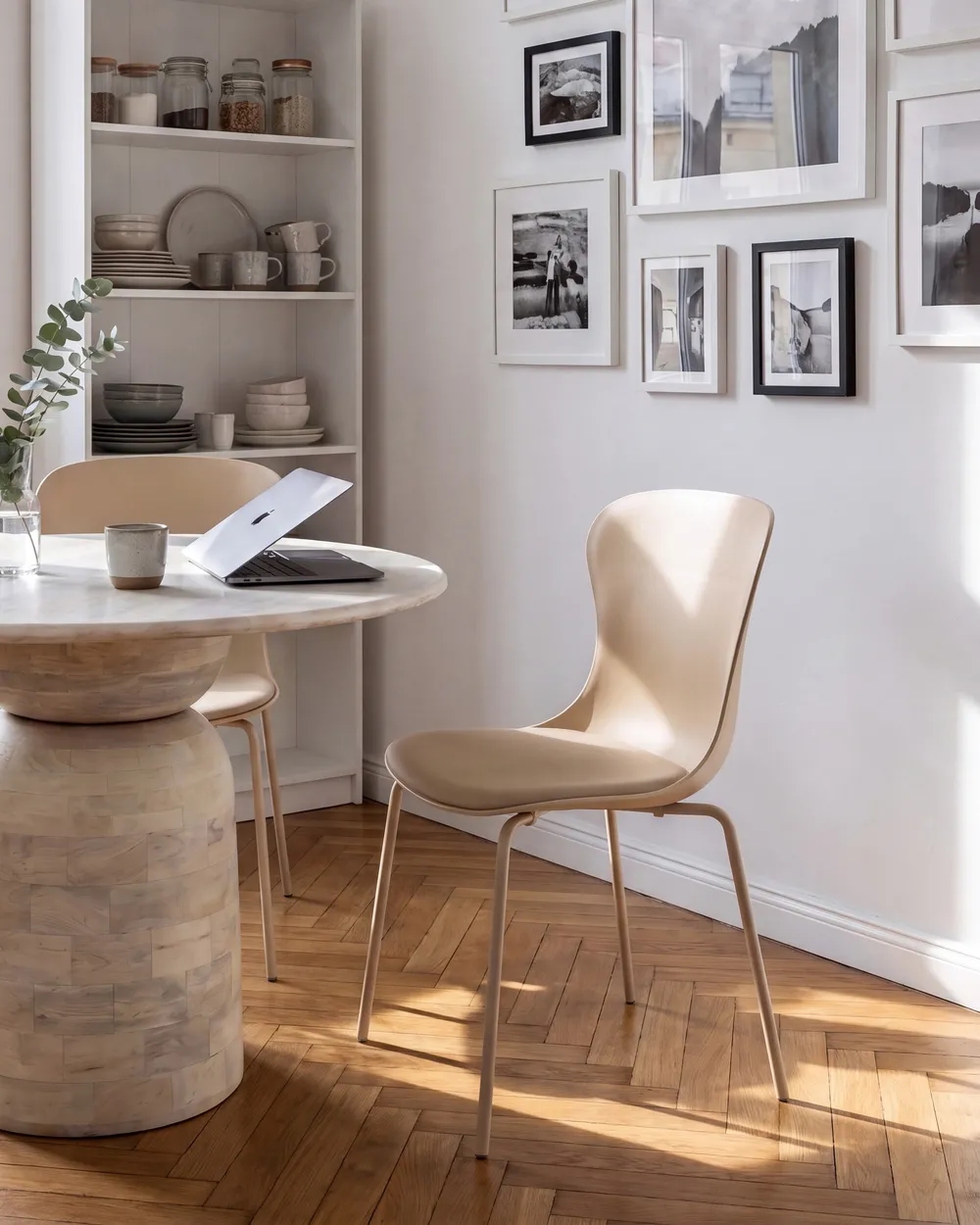 Set of 2 Dining Chairs PITSBURG  Beige_1087971