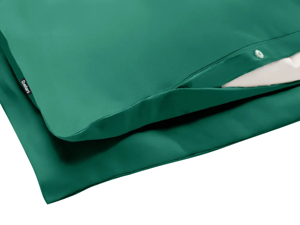 Duvet Cover Set PARKROSE 220 x 240 cm Sateen Cotton Green_1060040
