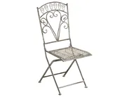 Bistro Set Folding NURRA Metal Grey_1002673