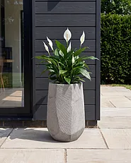 Blomkruka ENSTAL 32 cm Grå_1161754