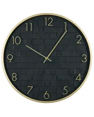 Veggklokke CREUSE 40 cm Svart_1151135