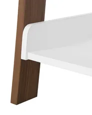 5 Tier Shelving Unit MOBILE DUO 166 cm Brown/ White_727171
