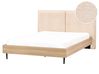 Säng med lamellram Bouclé IZERNORE 160 x 200 cm Beige
