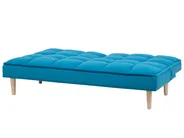 Sofa Bed 3 Seater SILJAN Fabric Sea Blue_702045