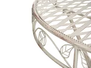 Bistro Table YAVIZA 80 cm 36 cm Metal Light Beige_1001765