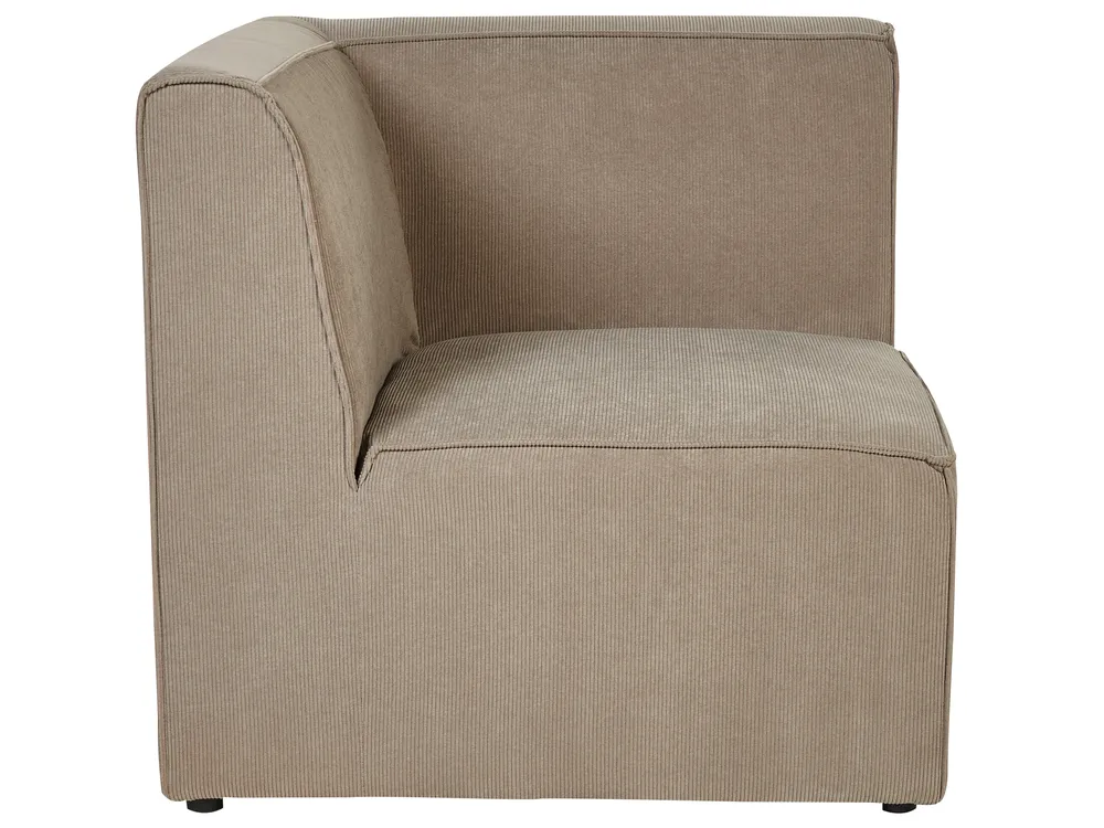Modular Sofa 2 Seater LEMVIG Corduroy Taupe_875297
