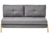 Sofa Bed 2 Seater EDLAND Fabric Dark Grey