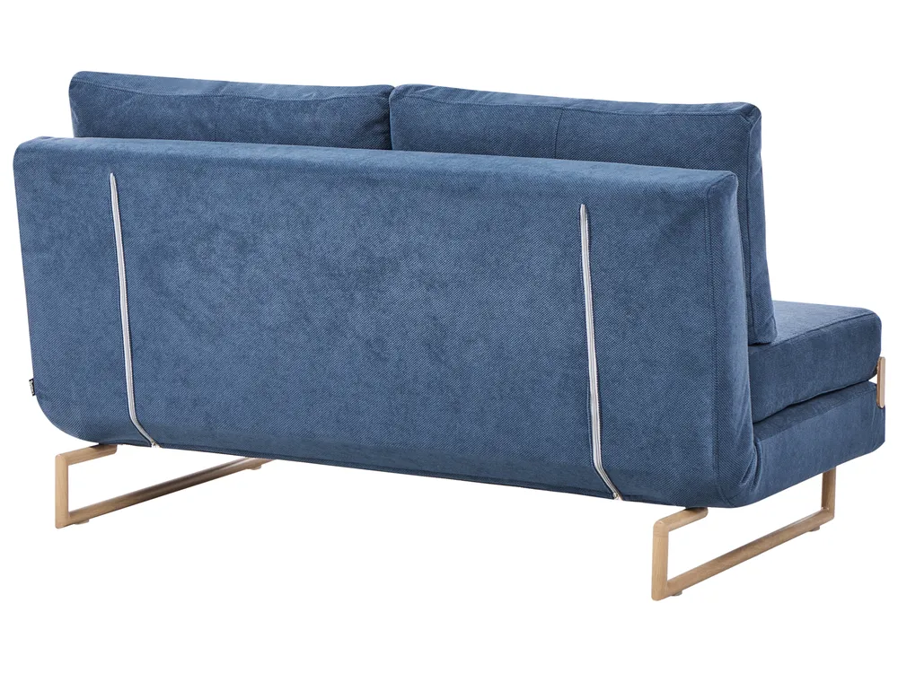 Living Room Set 6 Seater JERSLEV Fabric Blue_1013774