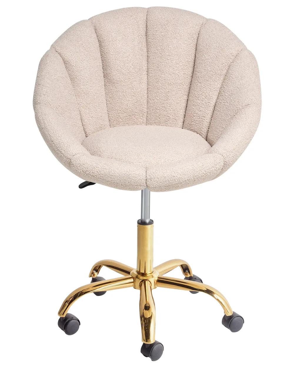 Skrivbordsstol ANNABELLE Bouclé Beige_1000156