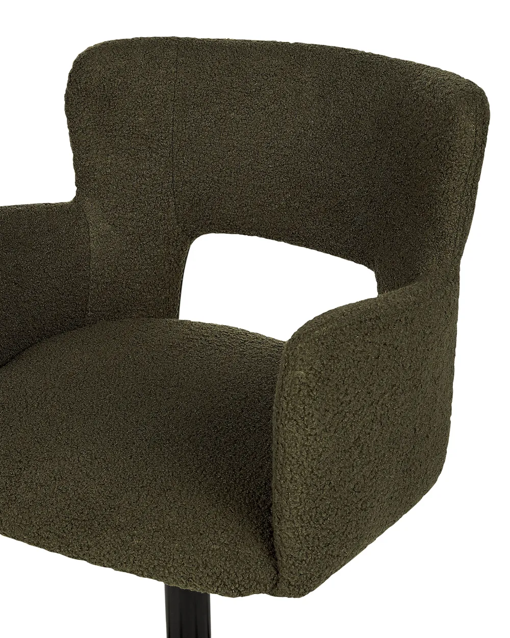 Skrivbordsstol SANILAC II Bouclé Mörkgrön_896643