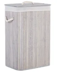 Laundry Basket KOMARI Bamboo Light Grey 72 L_849029