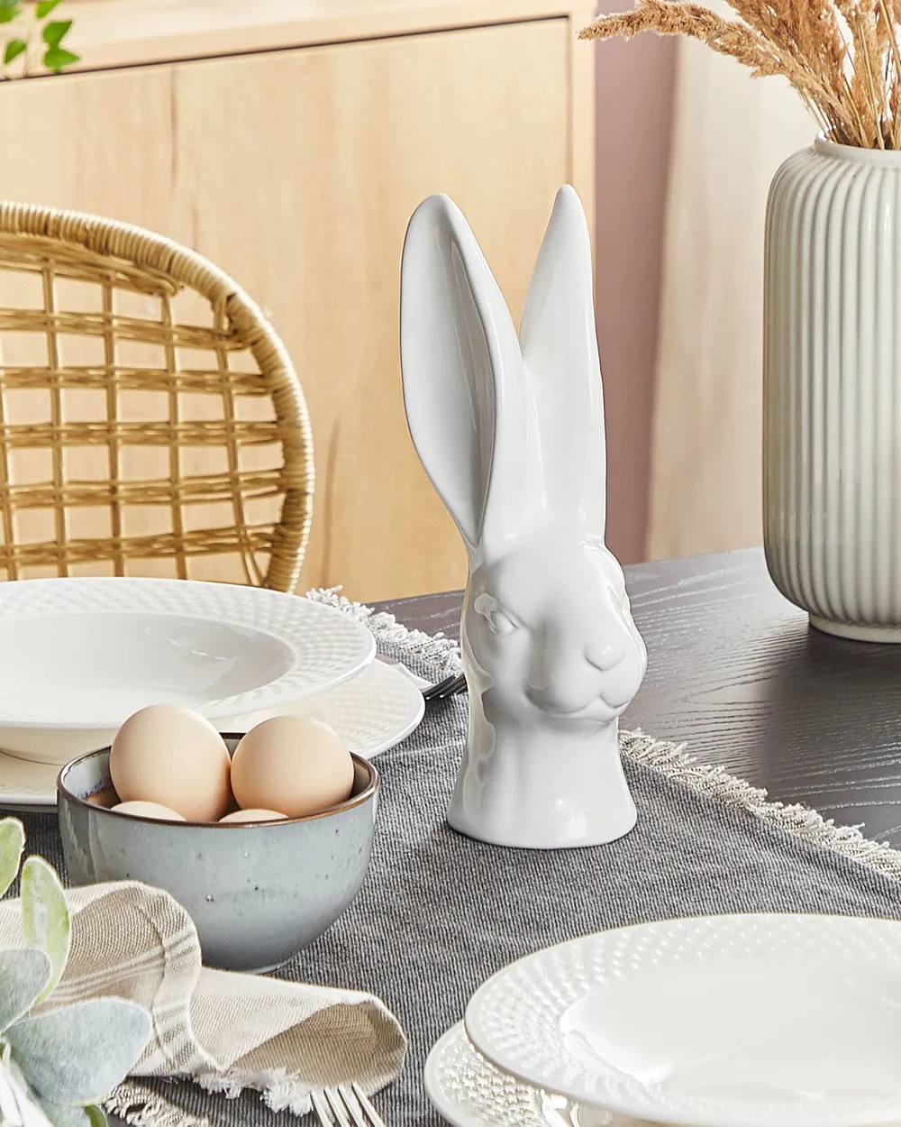 Figurine Rabbit GUERANDE Ceramic White