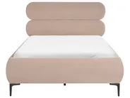 Säng med lamellram Sammet LESSAY 120 x 200 cm Taupe_1124945