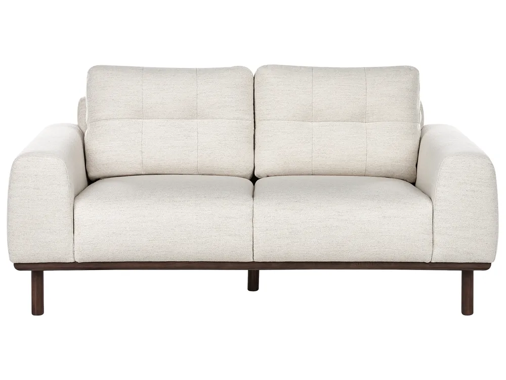 Sofa 2 Seater LAURILA Fabric Light Beige