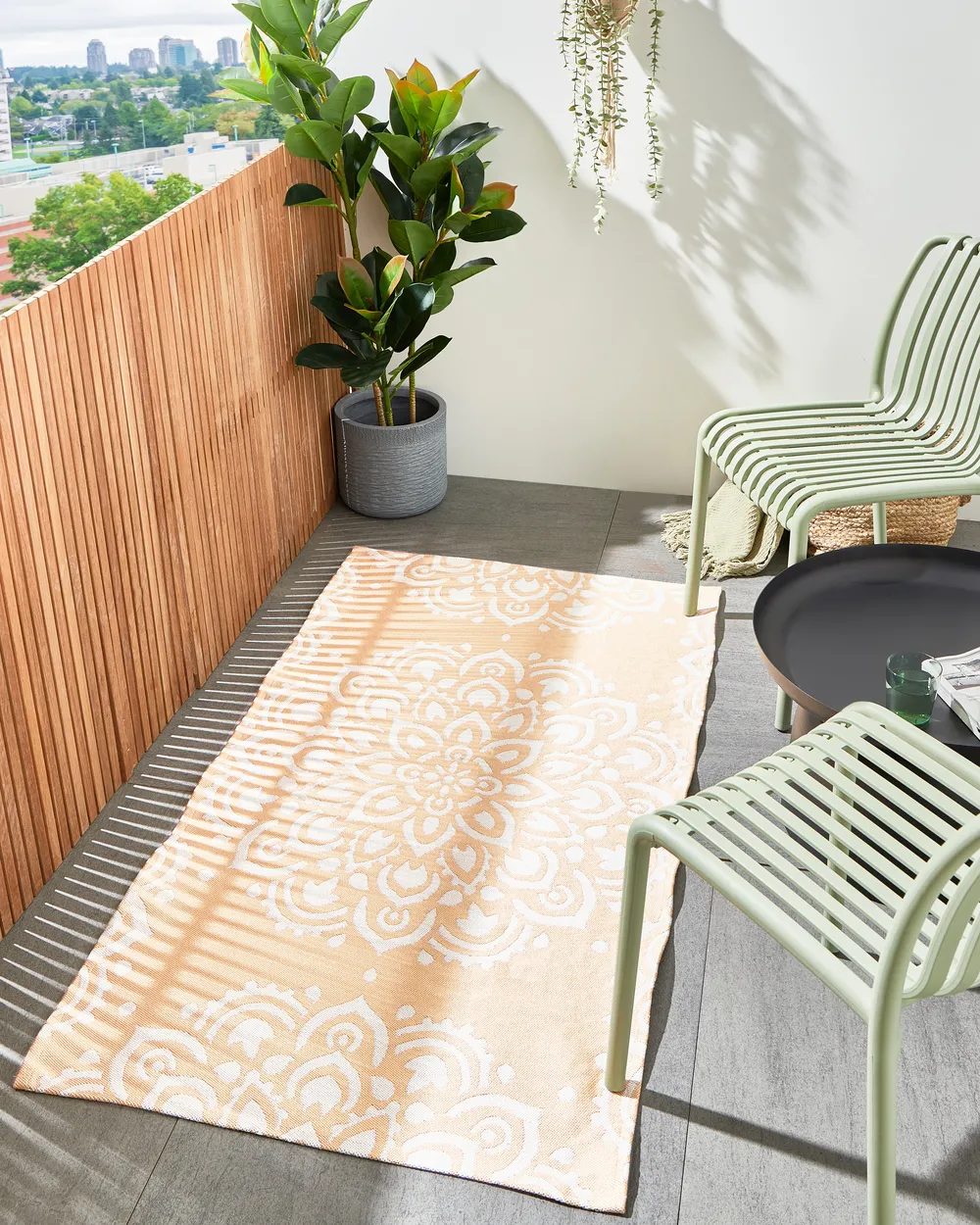 Outdoor Rug KARWAR Beige 80 x 150 cm