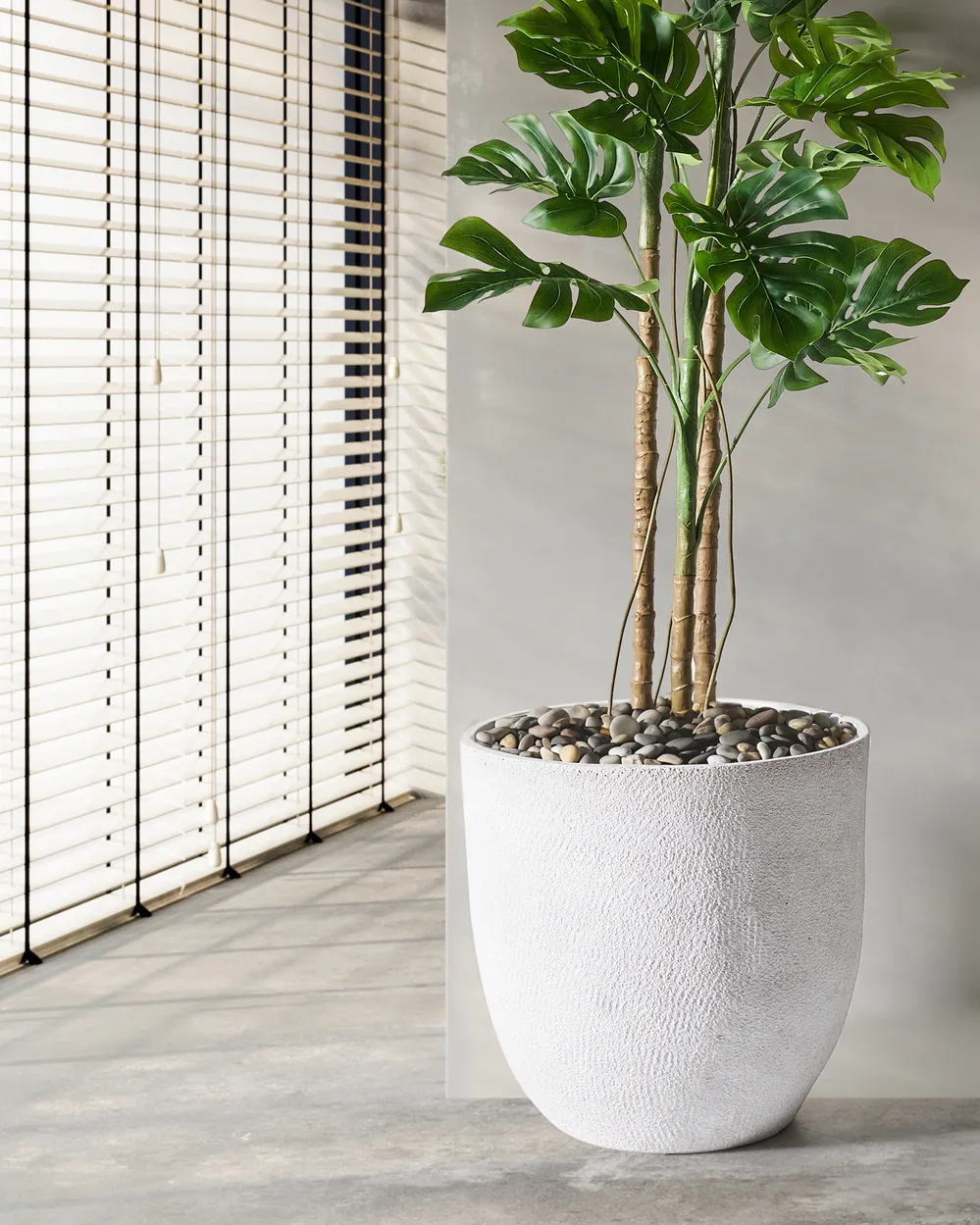 Plant Pot KANNIA 55 cm White