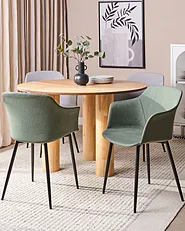 Set med 2 matstolar ELIM Mörkgrön_1153871