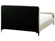 Bed Boucle LUNAN 140 x 200 cm (EU Double) Beige_960709