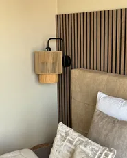 Set of 2 Wall Lamps JAMMA Paper Rope Natural_1005626