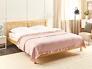 Sengeteppe HATTON Bomull 200 x 220 cm Pastellrosa_1184937