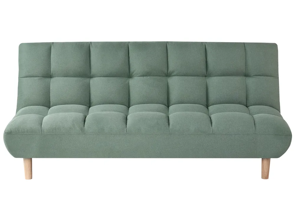 Sofa Bed 2 Seater RISOR Fabric Light Green
