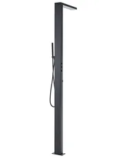 Freestanding Outdoor Shower PARRILLAR Black_1078939