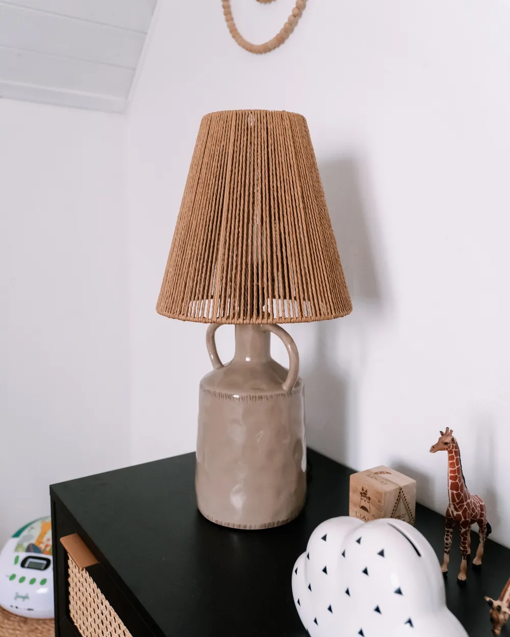 Bordslampa LARISSOS Keramik Taupe_961380