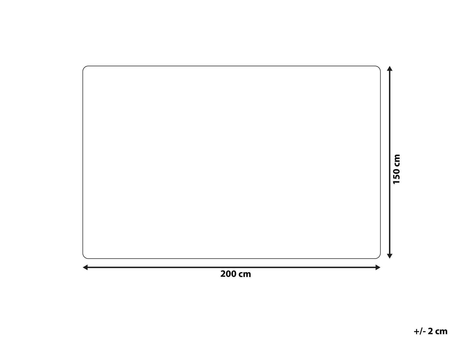 Blanket ABTEH 150 x 200 cm White_789937