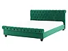 Sänky Sametti AVALLON 160 x 200 cm Smaragdinvihreä