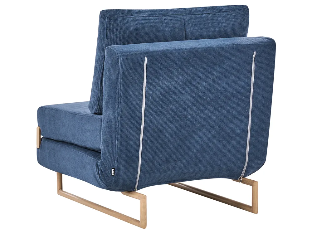 Living Room Set 6 Seater JERSLEV Fabric Blue_1013789