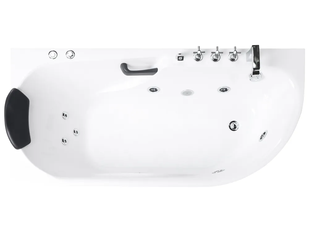 Massagebadkar SAYULA 1700 x 800 mm Vit Högervänd_1029493