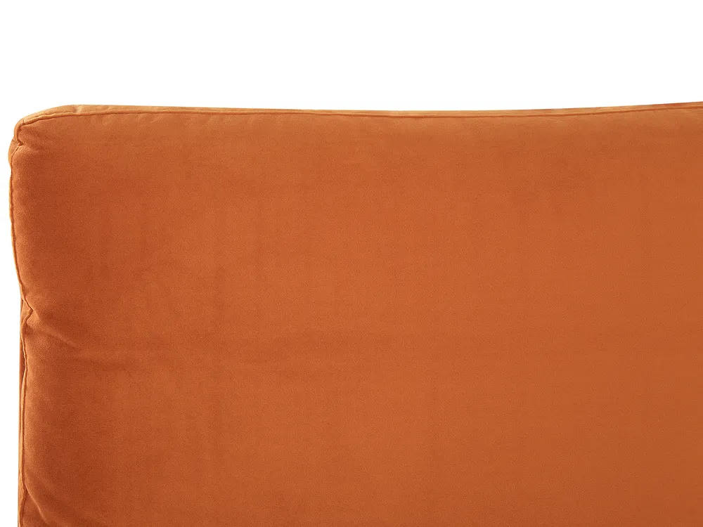 Sänky sametti MELLE 140 x 200 cm Oranssi_829882