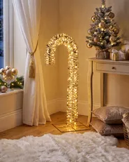 Utomhusdekoration LED NORRESO 74 cm Polkagris Guld_1015622