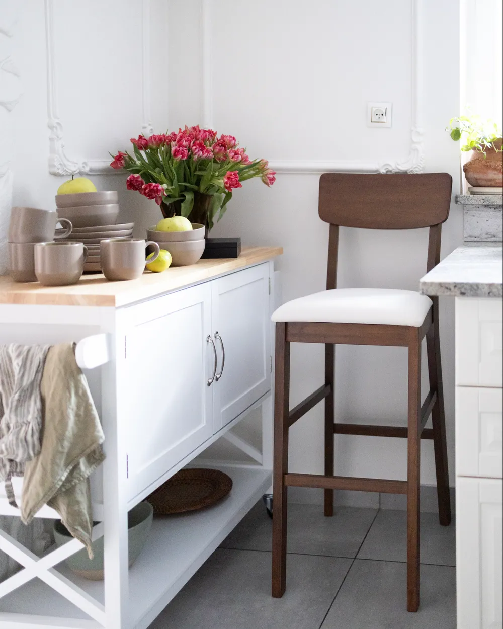 Baarituolisetti 2 kpl AMBLER Tummanruskea/beige_1065625