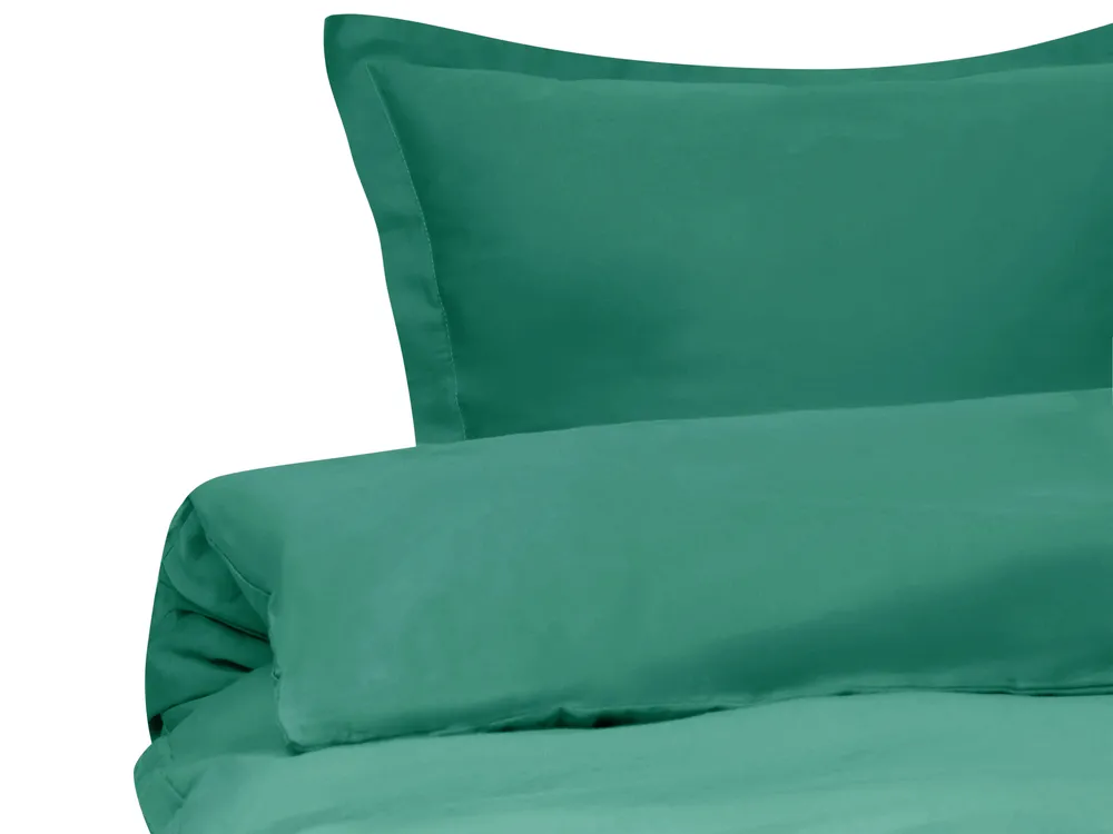 Duvet Cover Set PARKROSE 200 x 200 cm Sateen Cotton Green