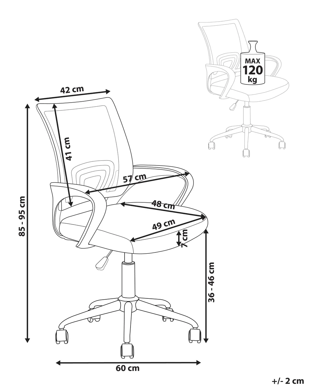 Office Chair SOLID Beige_1083591